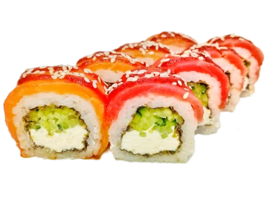 Замовити Смачні роли у Харкові Філадельфія mix з лососем та тунцем
