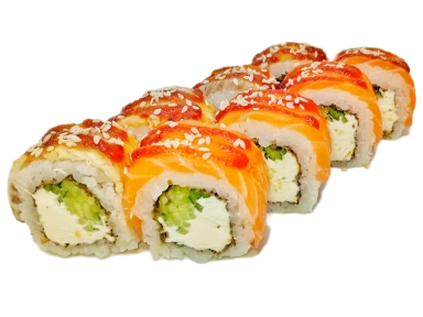 Замовити Смачні роли у Харкові Філадельфія mix з лососем та вугрем