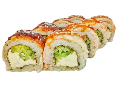 Замовити Смачні роли у Харкові Філадельфія mix з вугрем та креветкою