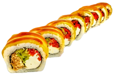 Замовити Смачні роли у Харкові Чіз-рол з лососем гриль