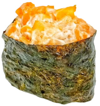 Заказать Доставка суши Харьков Гункан с копченым лососем спайси