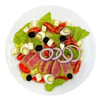 Салати Салат зі смаженим тунцем Замовити Салати Салат зі смаженим тунцем