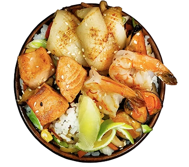 WOK Тяхан з морепродуктами Замовити WOK Тяхан з морепродуктами