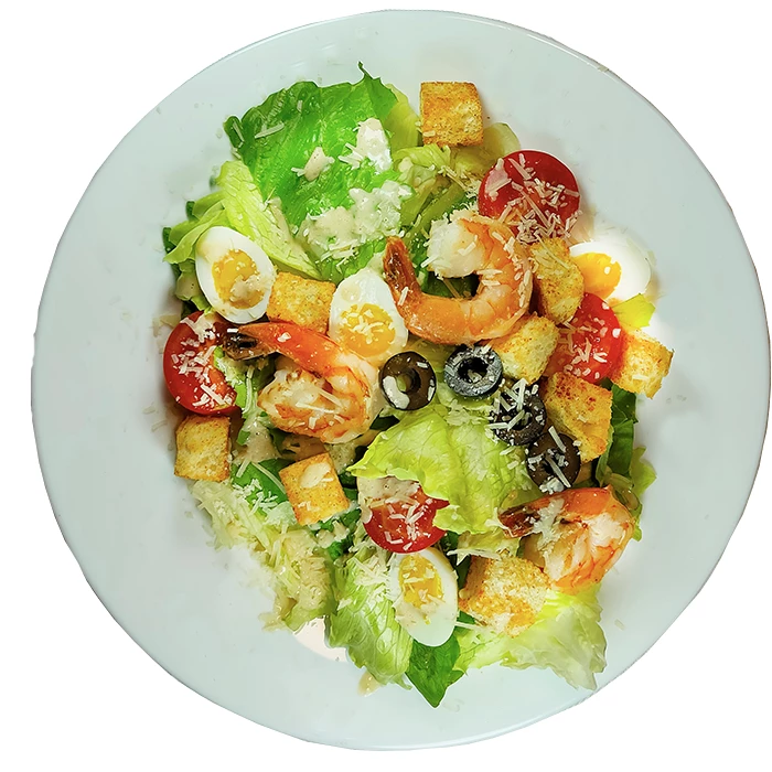 Замовити Салати Цезар з тигровими креветками з доставкою