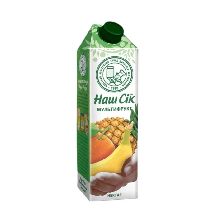 Замовити Напої Наш Сік Мультифрукт 0,9л з доставкою