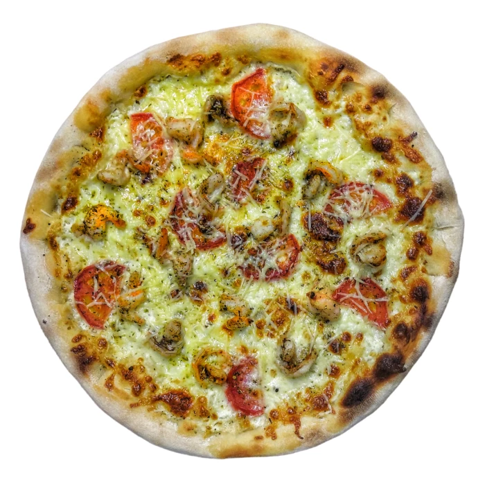 Заказать Заказать пиццу Харьков Сливочная с тигровыми креветками с доставкой